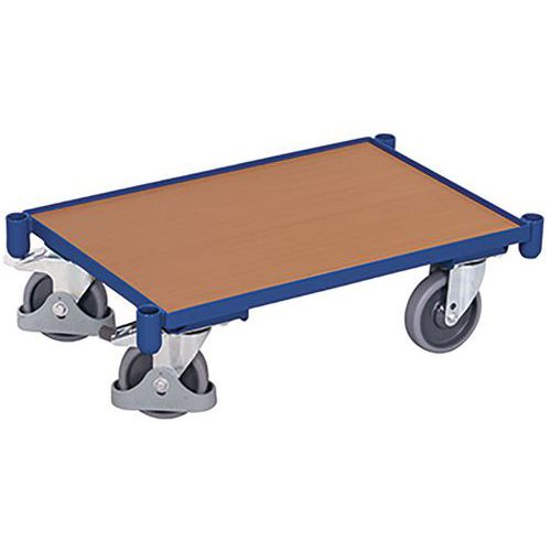 Plateau roulant modulaire Euro avec plateau (rebord de 10 mm)