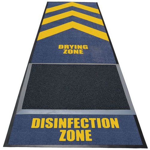 Tapis désinfectant avec zone de séchage - Notrax
