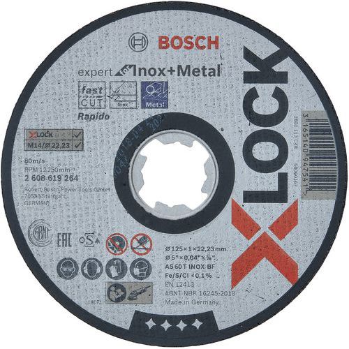 Disques à tronçonner X-lock Expert for INOX+Metal - Bosch
