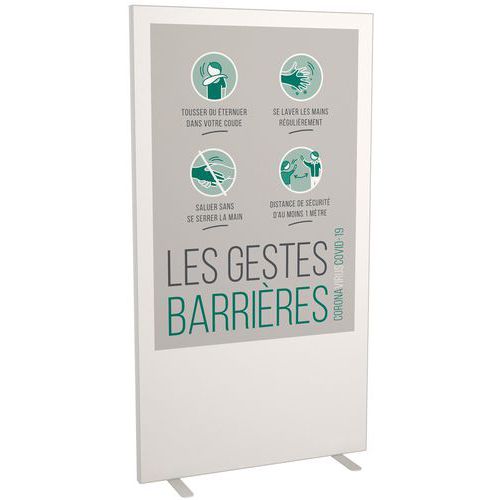 Cloison d'information Covid-19 - Meet By Paperflow