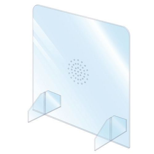 Ecran de protection avec hygiaphone Planorga