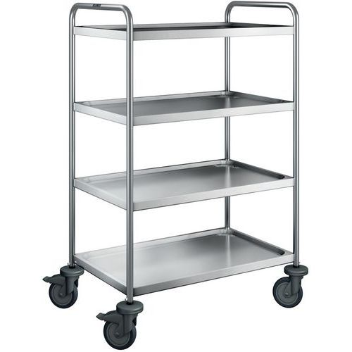 Chariot de service SW 8 x 5-4 avec roues en plastique_Blanco Chariot de service SW 8 x 5-4 avec roues en plastique_Blanco