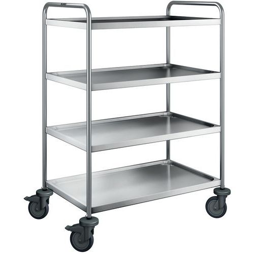 Chariot de service SW 9 x 6-4 avec roues en plastique_Blanco Chariot de service SW 9 x 6-4 avec roues en plastique_Blanco