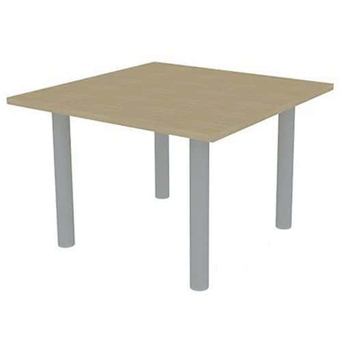 Table de réunion avec plateau carré 110x110 cm - Quadrifoglio