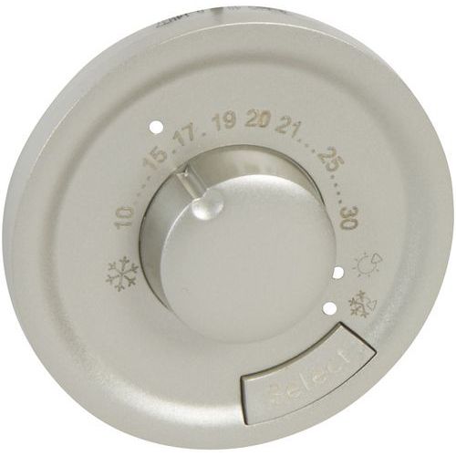 LEGRAND - Enjoliveur thermostat titane facile à poser
