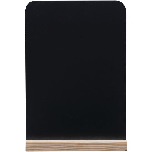 Présentoir de table ardoise et bois - A4 ou A5 - Bi-Silque Présentoir de table ardoise et bois - A4 ou A5 - Bi-Silque
