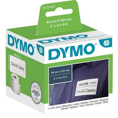 Étiquette pour imprimantes à étiquettes Dymo LabelWriter