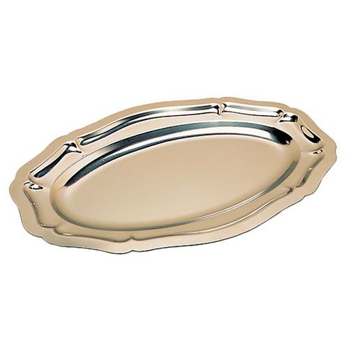 Plat ovale en inox-Pompadour