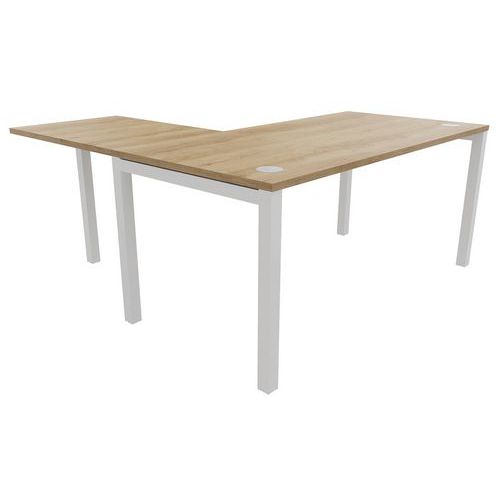 Bureau droit Astro Arche 160x80 avec extension Buronomic