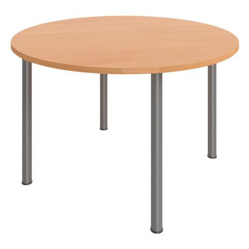 Table de réunion Astro ronde 4 pieds Ø 120 cm Buronomic