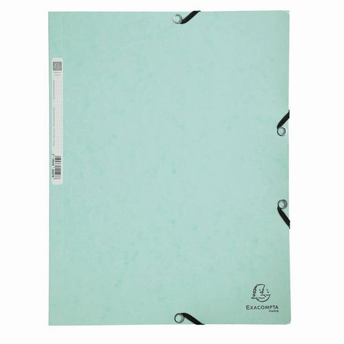 Chemise Aquarel A4 3 rabats à élastique - Exacompta