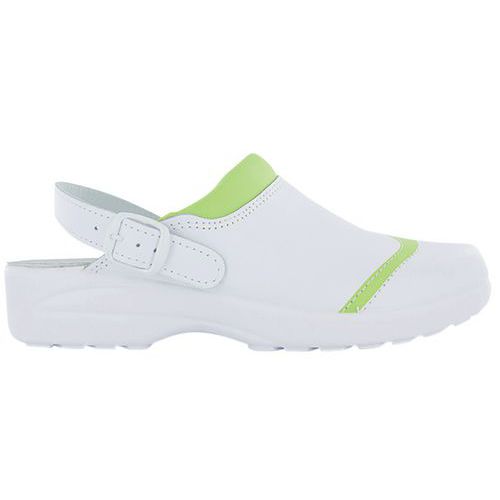 Sabot de travail en cuir OB EA SRC vert Mado - Nordways