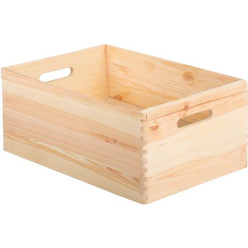 Caisse de rangement bois - Longueur 200 à 600 mm