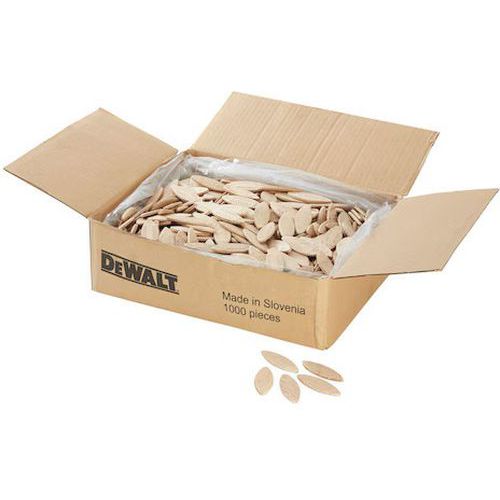 Lamelle fraiseuse à lamelles n°10 pour DW682K-QS Lot de 1000 - Dewalt