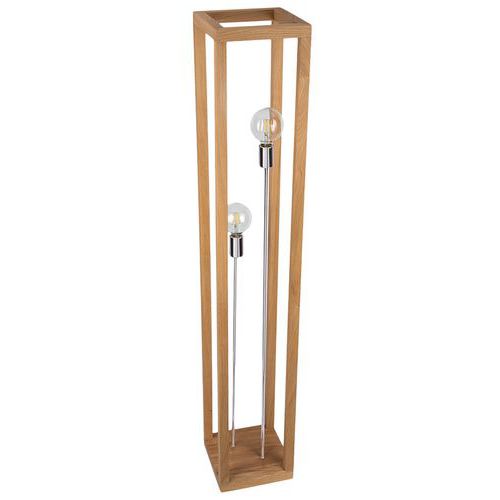 Lampadaire en chêne huilé- rectangulaire-25x25x140cm-Kago