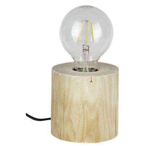 Lampe à poser en pin naturel- scandinave-Trabo table
