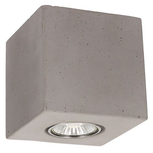 Plafonnier en béton gris- cube-pour 1 ampoule-Concretedream