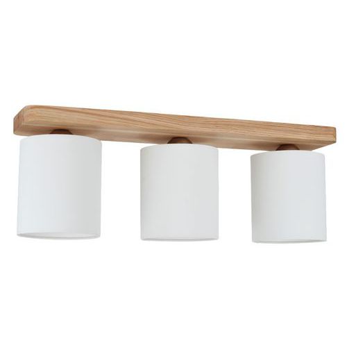 Plafonnier en chêne huilé- cylindre lumineux 3 têtes-Inger Plafonnier en chêne huilé- cylindre lumineux 3 têtes-Inger