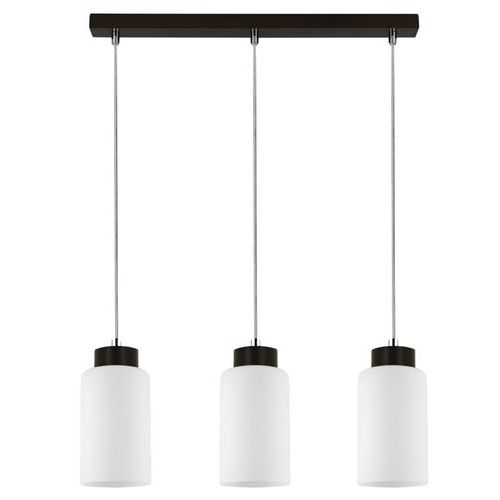 Suspension en hêtre teinté noyer- traditionnel 3 têtes alignées-Bosco Suspension en hêtre teinté noyer- traditionnel 3 têtes alignées-Bosco