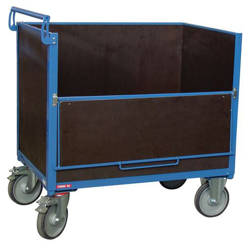Chariot conteneur bois - 500 kg - FIMM Chariot conteneur bois - 500 kg - FIMM