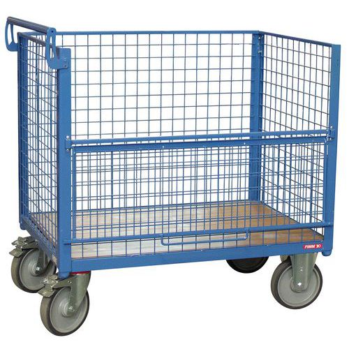Chariot conteneur grillagé - 500 kg - FIMM Chariot conteneur grillagé - 500 kg - FIMM