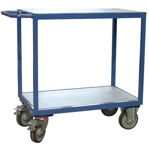 Servante 250 kg plateaux 850x500 mm mélaminé gris - FIMM Servante 250 kg plateaux 850x500 mm mélaminé gris - FIMM