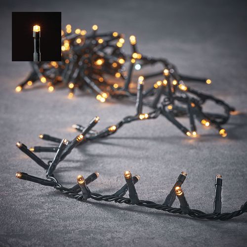 Guirlande lumière chaude 8 fonctions et minuterie