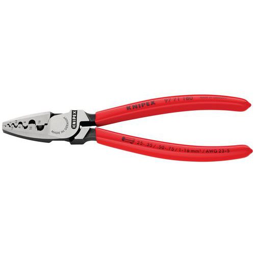 Pince à sertir les embouts de câbles  - Knipex