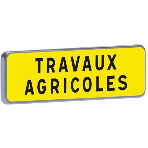Panonceau KM9 Travaux agricoles - Taliaplast