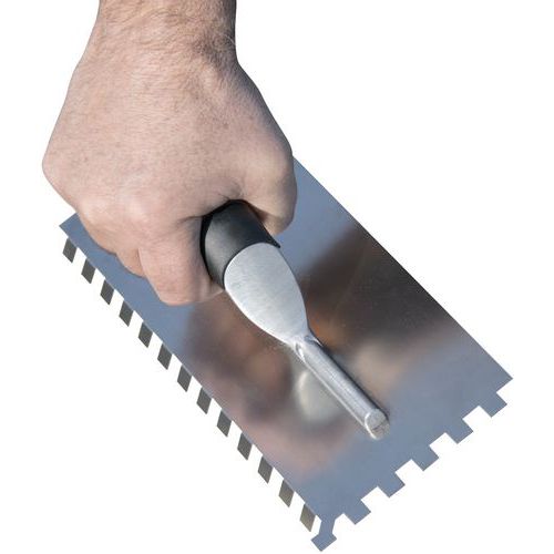 Platoir à colle dents à 45° inox - Taliaplast