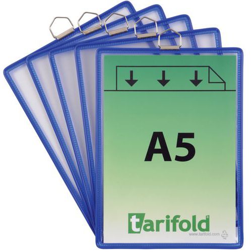 Poche à anse A5 - portrait - petit coté - Djois Made By Tarifold