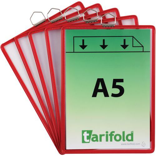 Poche à anse A5 - portrait - petit coté - Djois Made By Tarifold