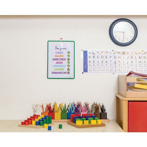 Poche à anse - A4 - portrait - petit coté - Djois Made By Tarifold