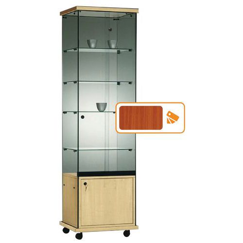 Vitrine Easy E5 - Avec armoire basse et éclairage LED Vitrine Easy E5 - Avec armoire basse et éclairage LED