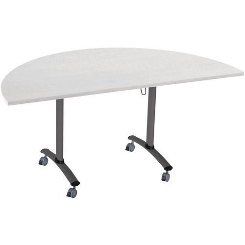 Table plateau stratifié demi-lune Axe - Manutan Expert