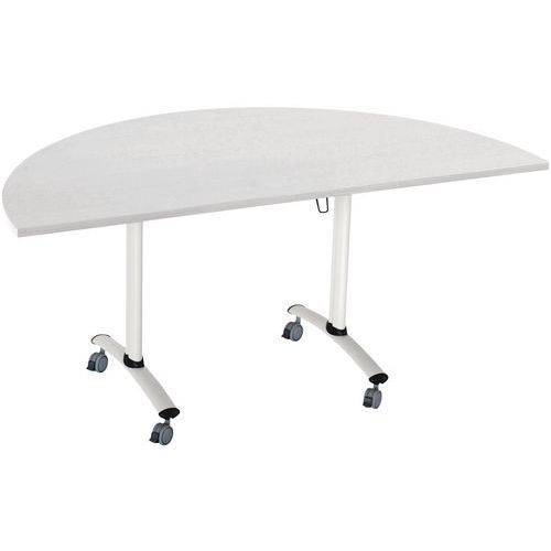 Table plateau stratifié demi-lune Axe - Manutan Expert