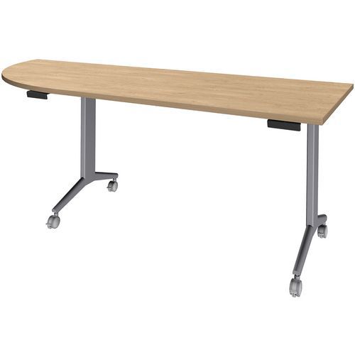 Table Idora 200x80 cm angle gauche pied alu Table Idora 200x80 cm angle gauche pied alu