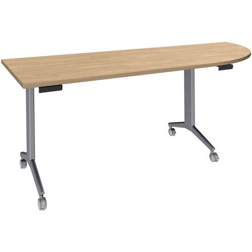 Table Idora 200x80 cm angle droit pied alu Table Idora 200x80 cm angle droit pied alu