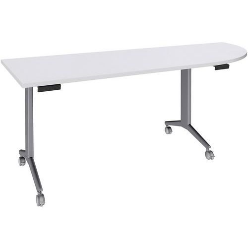 Table Idora 200x80 cm angle droit pied alu Table Idora 200x80 cm angle droit pied alu