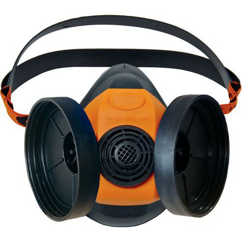 Demi-masque respiratoire caoutchouc 2 filtres - Singer Demi-masque respiratoire caoutchouc 2 filtres - Singer