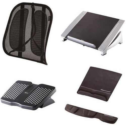 Pack ergonomique télétravail Bien-Être + repose-poignets offert ! - Fellowes Pack ergonomique télétravail Bien-Être + repose-poignets offert ! - Fellowes