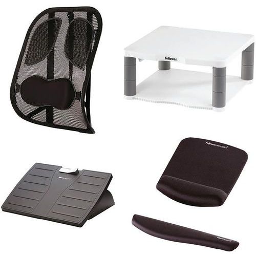 Pack ergonomique télétravail Confort Plus + repose-poignets offert ! - Fellowes