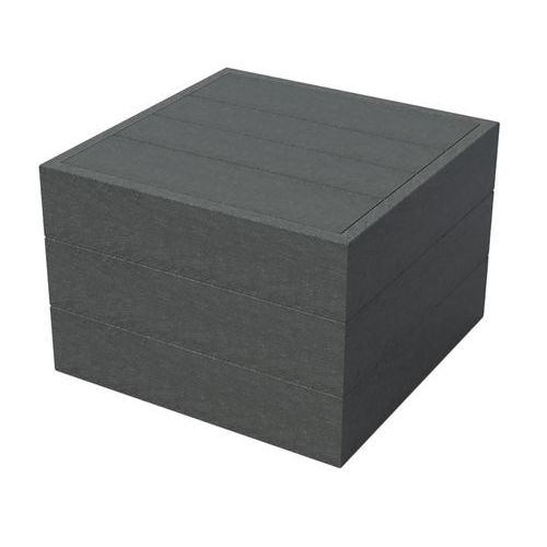 Assise modulable Cube 60 x 60 cm plastique recyclé Espace Urbain
