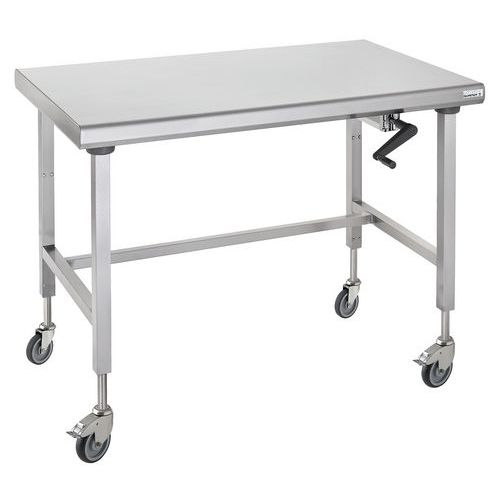 Table centrale sur roues hauteur réglable Ergonomix Tournus Equipement