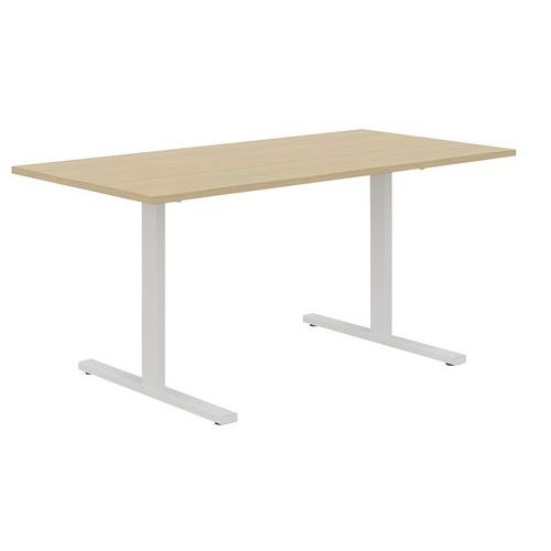 Bureau droit 160 cm pieds T Misao - Manutan Expert