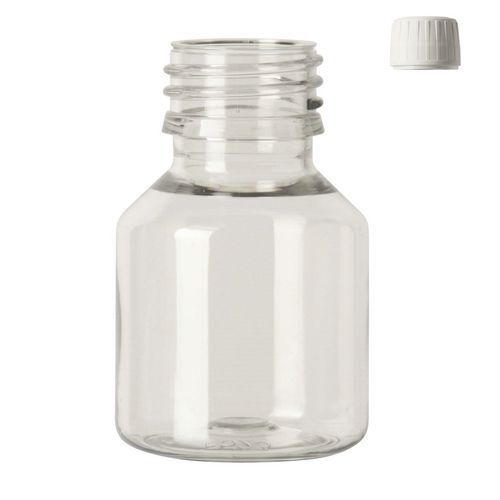 Flacon PET pharma veral avec bouchon inviolable - 50 à 500 mL