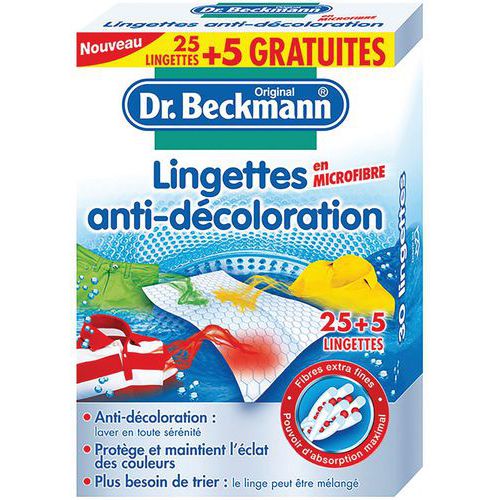 Lingettes anti-décoloration avec microfibres - Dr beckmann