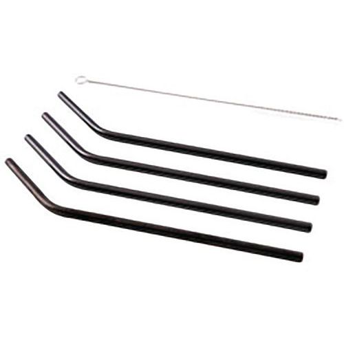 Pailles en inox X4 + brosse 20,5 cm- Point virgule Pailles en inox X4 + brosse 20,5 cm- Point virgule