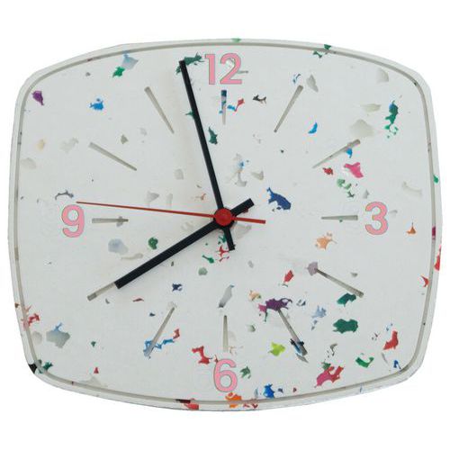 La Petite Horloge fond blanc confettis Lalala