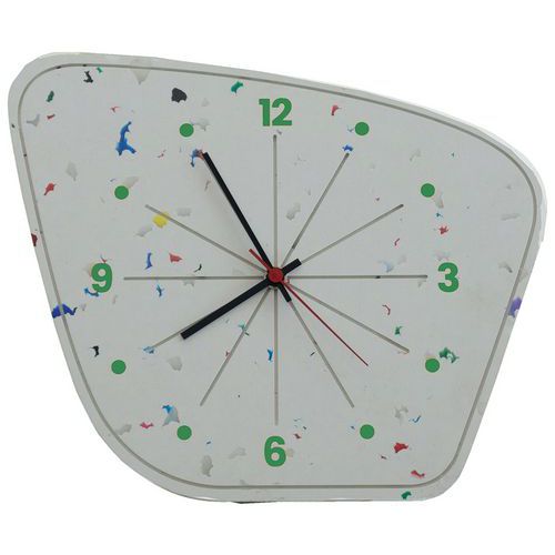 La Grande Horloge fond blanc moucheté Lalala